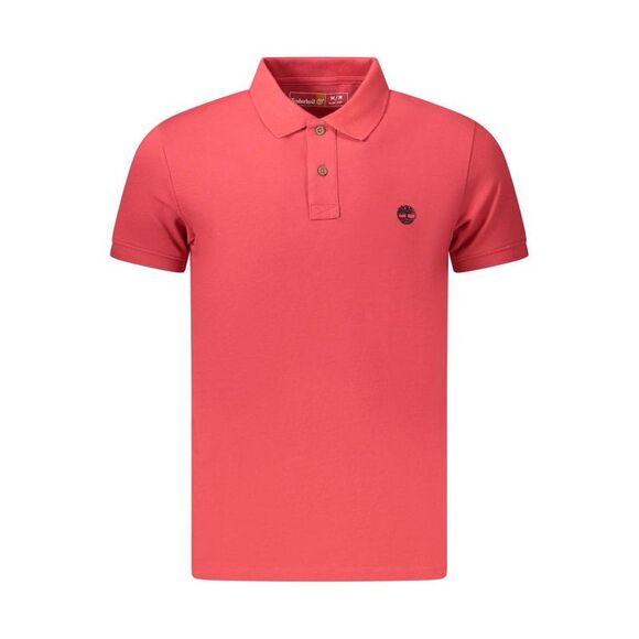 Timberland Red Cotton Men Polo Men's Shirt